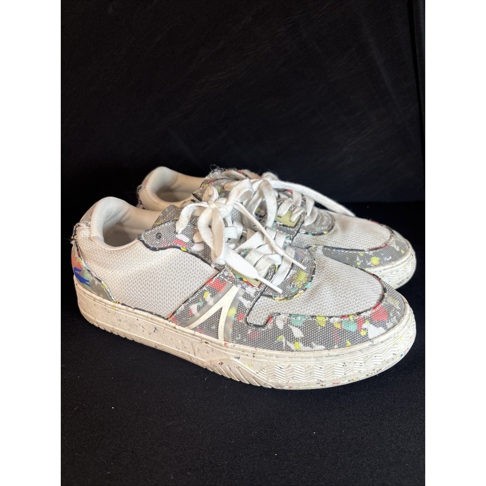 Lacoste Sneakers Shoes L001 Eco 123 9 SMA Gray Multicolor Men, Size 8